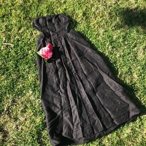 Black Linen Sundress by Reformation- size 4